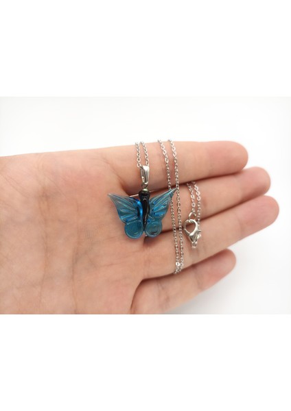 Kelebek Kolye Murano Cam El Yapımı fiyatları