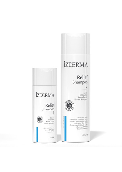 Relief Şampuan - Kepek Karşıtı, Hassas Ciltler İçin Bitki Özlü, Paraben İçermeyen, 150 ml