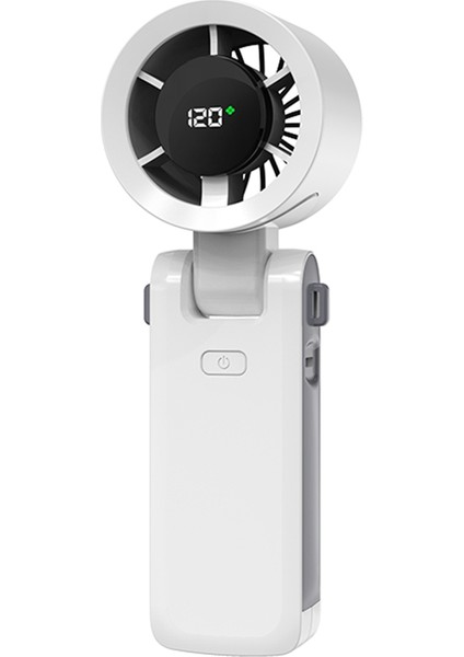 Elde Taşınabilir Sonsuz Değişken Hızlı Katlanır Fan 120 Rüzgar Hızı Ayarlanabilir Taşınabilir Turbo Fan Açık Hava Seyahati Için Beyaz (Yurt Dışından)