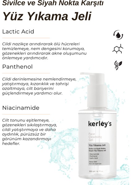 Yüz Temizleme Jeli, Siyah Nokta Karşıtı, Arındırıcı, Canlandırıcı Yüz Yıkama Jeli 200ML fiyatları