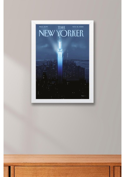 The New Yorker Çerçeveli Tablo November 16 2020 - Büyük Gece Tablosu fiyatları