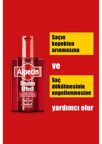 Doubleeffect Caffeine Shampoo-Dökülme&Kepek t X2