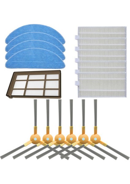 Abır X5 X6 X8 Navi N600 3 Kollu Yan Fırça Hepa Filtre Için (Yurt Dışından)