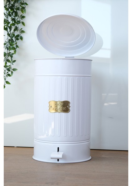 Metal Çöp Kovası Pedallı Mutfak Banyo 30 Litre Çöp Kovası fiyatları