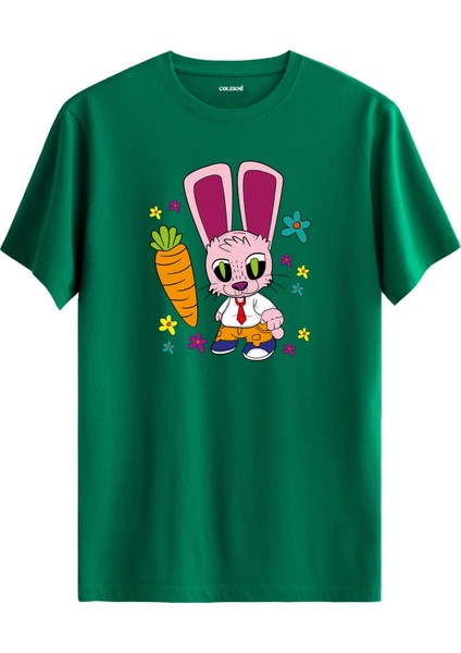 Elektrik Gücü Karakter Baskı %100 Pamuk Premium Kumaş Tişört