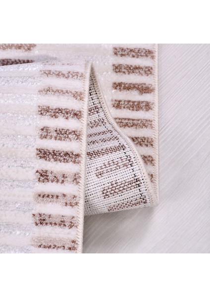 Bej Modern Etnik Desenli Akrilik Hav Vermeyen Leke Tutmayan Kolay Temizlenen Yumuşak Makine Salon Yolluk Mutfak Halı fiyatları