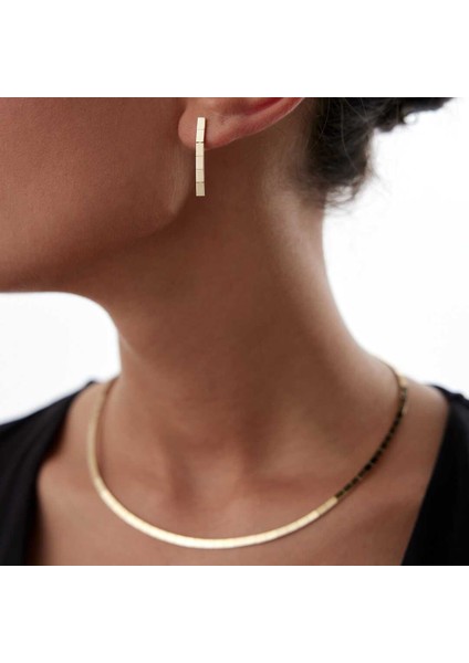 Dikdörtgen Chocolate Series Küpe