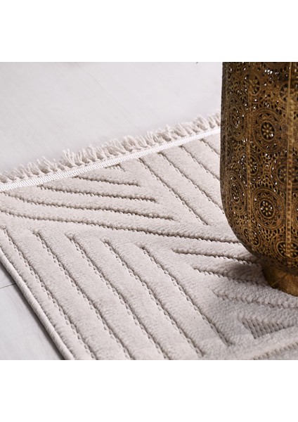 Beyaz Modern Etnik Desenli Sisal Hav Vermeyen Leke Tutmayan Kolay Temizlenen Yumuşak Makine Salon Yolluk Mutfak Halı indirimleri