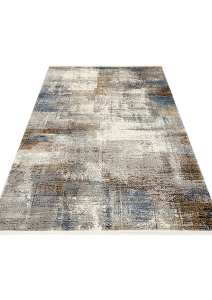 Naina Modern Gri Akrilik Dikdörtgen Modern Desenli Akrilik Hav Vermeyen Leke Tutmayan Kolay Temizlenen Yumuşak Makine Salon Yolluk Mutfak Halı