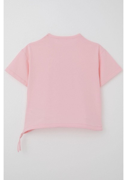 Kız Çocuk Tişört Papatya Baskılı 7-12 Yaş, Pembe indirimleri