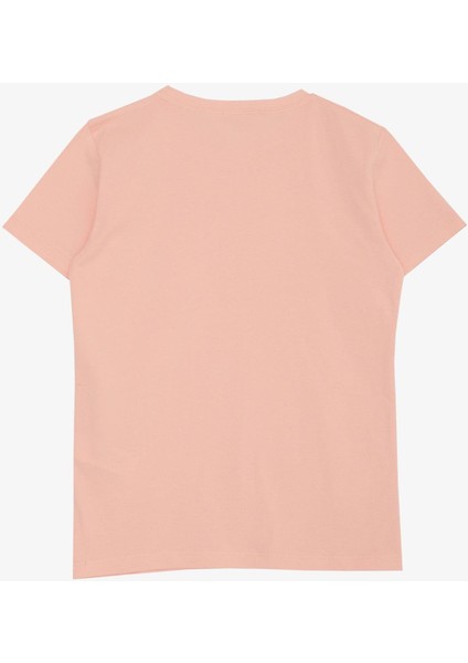 Kız Çocuk Tişört Basic 4-14 Yaş, Somon indirimleri