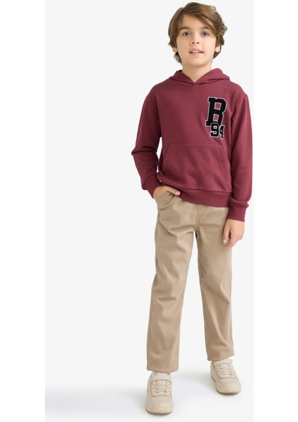 Erkek Çocuk Oversize Geniş Kalıp Kapüşonlu Okul Sweatshirt F2714A825AU fırsatları