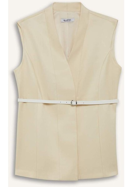 Regular Fit Kemerli Kolsuz Yelek F9350AX25AU