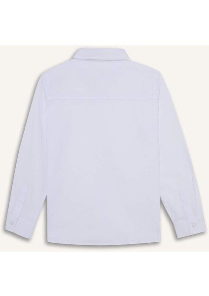 Erkek Çocuk Polo Yaka Poplin Uzun Kollu Gömlek G1487A825AU