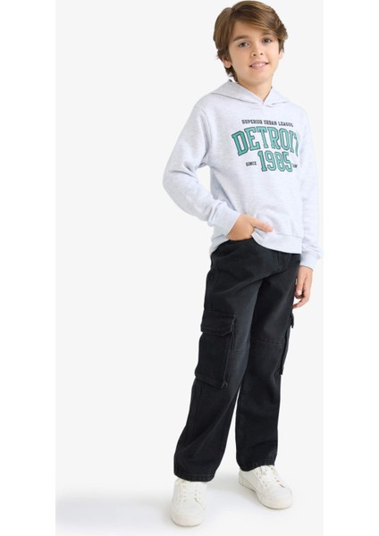 Erkek Çocuk Kapüşonlu Baskılı Sweatshirt F2846A825AU fiyatları