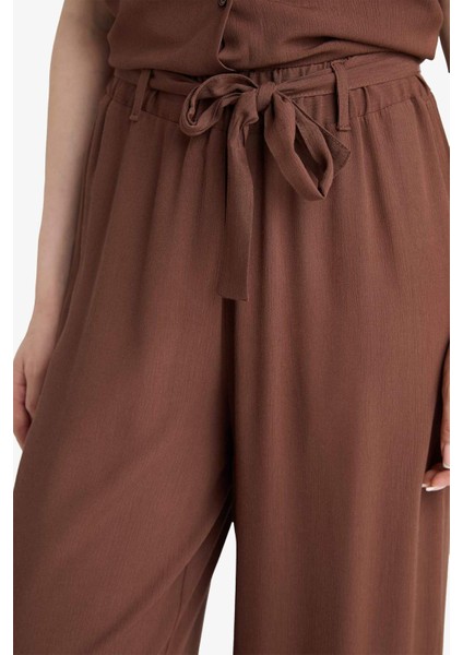 Culotte Geniş Paça Krinkıl Viskon Kapri C9565AX25AU indirimleri