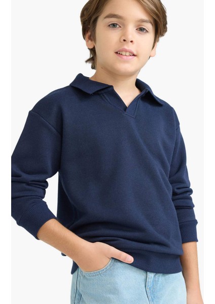 Erkek Çocuk Apaş Yaka Sweatshirt F3940A825AU