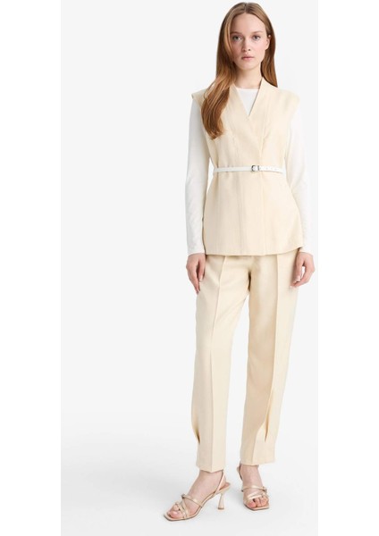 Regular Fit Saten Pantolon F8736AX25AU