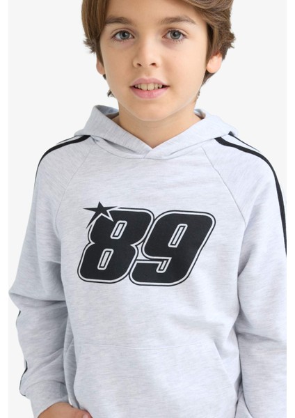 Erkek Çocuk Kapüşonlu Baskılı Sweatshirt F1967A825AU fiyatları