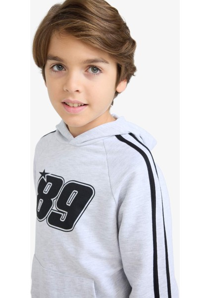 Erkek Çocuk Kapüşonlu Baskılı Sweatshirt F1967A825AU indirimleri
