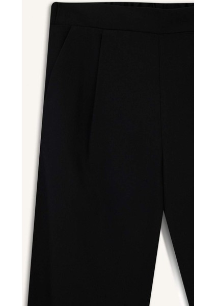 Straight Fit Cep Detaylı Geniş Paça Pantolon F5413AX25AU