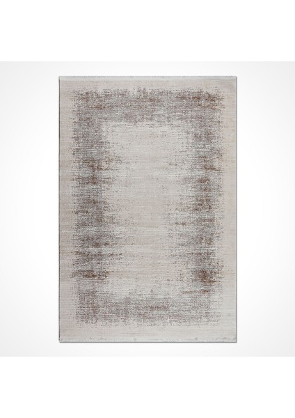 Eskitme Bej Akrilik Dikdörtgen Modern Desenli Akrilik Hav Vermeyen Leke Tutmayan Kolay Temizlenen Yumuşak Makine Salon Yolluk Mutfak Halı