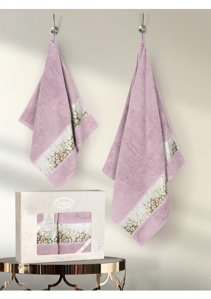 Pamuk Havlu Takımı Jasmin Yumuşak Dokulu ve Renkli 50X90 modelleri