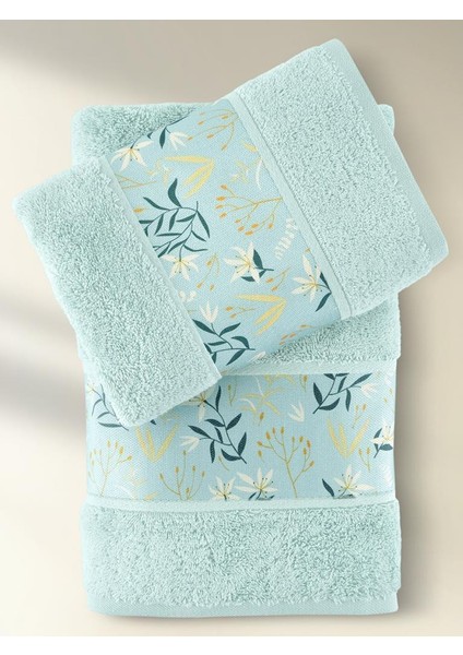 Pamuk Havlu Takımı Jasmin Yumuşak Dokulu ve Renkli 50X90