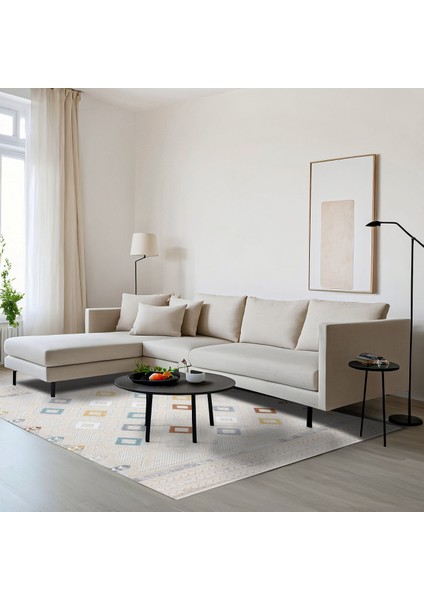 Multi Geometrik Etnik Modern Desenli Pamuk Makinada Yıkanabilir Hav Toz Vermez Leke Tutmayan Kaymaz Taban Dijital Makine Baskı Salon Yolluk Mutfak Halı fırsatları