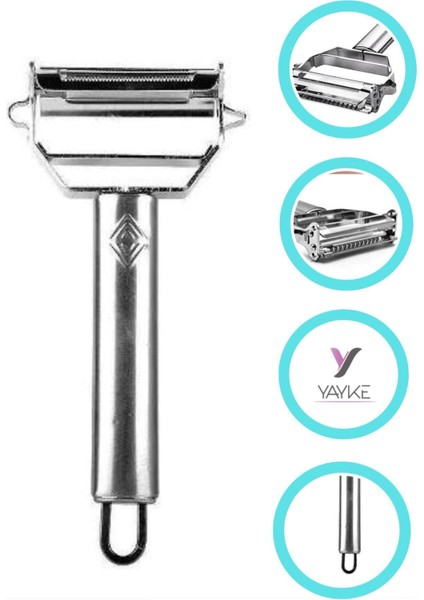 Çelik Turbo Jülyen Sebze ve Meyve Soyucu Pratik Soyacak modelleri