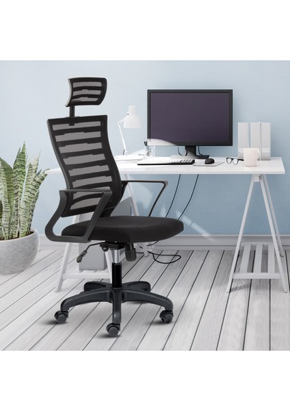 Capri Başlıklı Fileli Ev Ofis Koltuğu Çalışma Koltuğu Bilgisayar Sandalyesi modelleri
