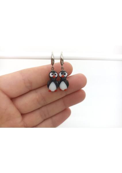 Penguen Küpe Murano Cam El Yapımı fiyatları