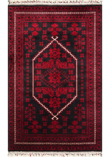 Bruck An Der Leitha Klasik Kırmızı Modern Desenli Akrilik Hav Vermeyen Leke Tutmayan Kolay Temizlenen Yumuşak El Dokuma Salon Yolluk Halı