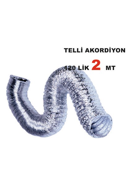 Akordiyon Aspiratör Borusu Orijinal Paketli 2 Mt