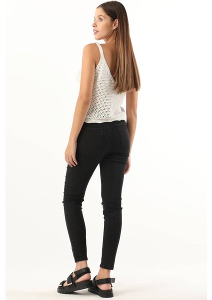 Kadın Antrasit Skinny Jean Pantolon indirimleri