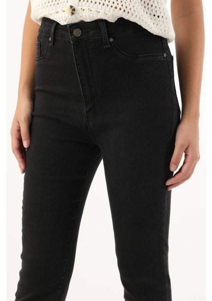 Kadın Antrasit Skinny Jean Pantolon