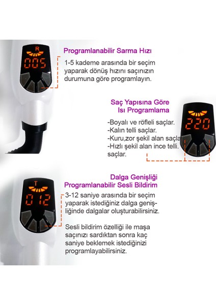 HRS-320 Otomatik Saç Maşası 25mm fırsatları
