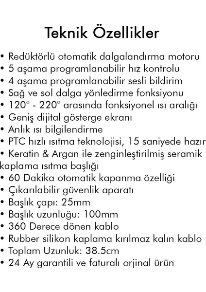 HRS-320 Otomatik Saç Maşası 25mm