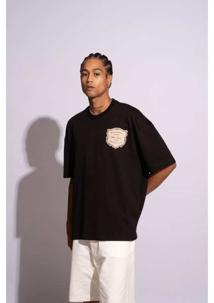 Erkek Oversize T-Shirt Hotel De Narcos Siyah fiyatları