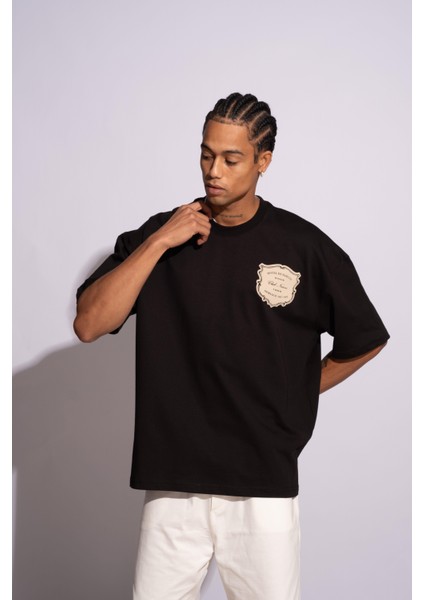 Erkek Oversize T-Shirt Hotel De Narcos Siyah modelleri