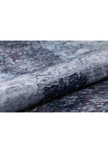 Voljski Gri Modern Etnik Desenli Makinada Yıkanabilir Hav Toz Vermez Leke Tutmayan Kaymaz Taban Dijital Makine Baskı Salon Yolluk Mutfak Halı indirimleri