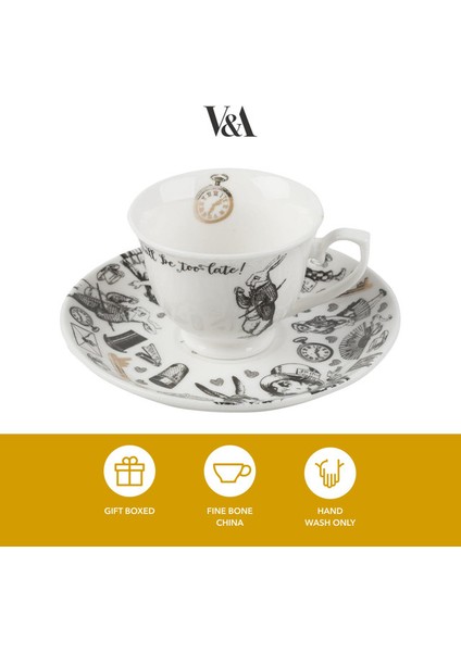 x V&a Alice In Wonderland 100ML Porselen Kahve Fincanı modelleri