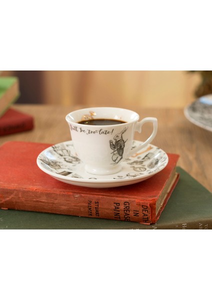 x V&a Alice In Wonderland 100ML Porselen Kahve Fincanı