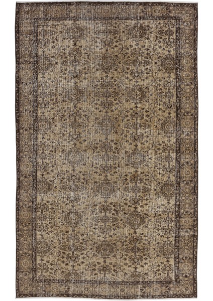 Atina Bej Eskitme Yün Modern Desenli Yün Hav Toz Vermez Leke Tutmayan Salon Yolluk Mutfak El Dokuma Halı