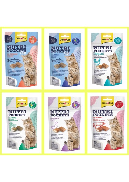 Kedi Ödülleri 6'lı Karışık 60gr*6 adet ve polo çıngıraklı top kedi oyuncağı