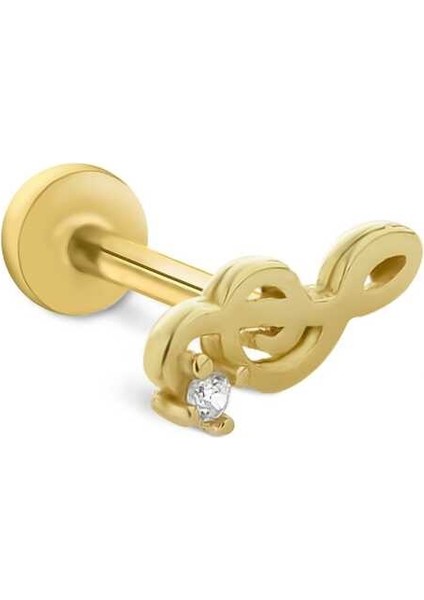Sol Anahtarı Tragus Piercing