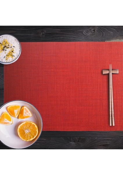 Masa Örtüsü 4'lü Set Amerikan Servis Sunum Altlığı Yıkanabilir Yanmaz 45 x 30 cm Tabak Sunum Altlığı indirimleri