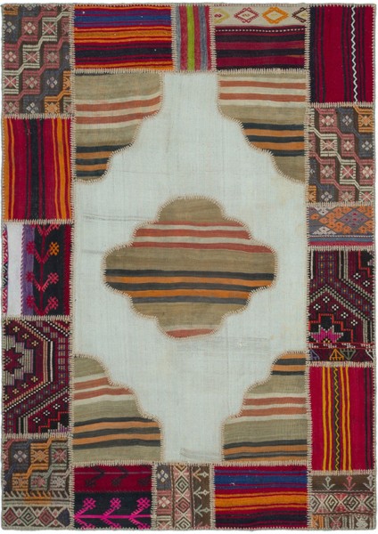 Atina Yeşil Eskitme Yün Modern Desenli Yün Hav Toz Vermez Leke Tutmayan Salon Yolluk Mutfak El Dokuma Halı