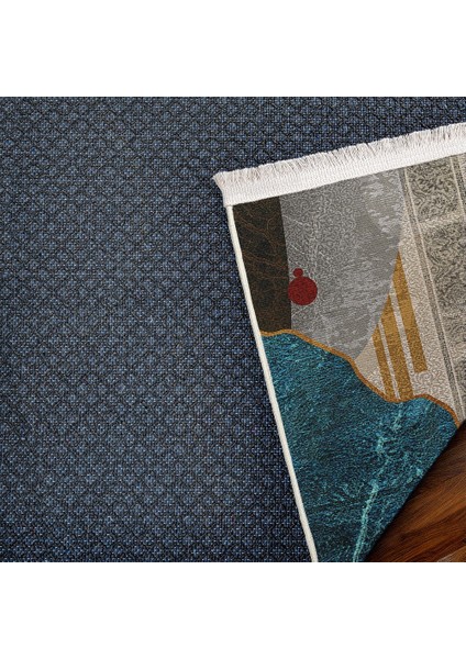 Modern Gri Pamuk Daire Modern Desenli Pamuk Makinada Yıkanabilir Hav Toz Vermez Leke Tutmayan Kaymaz Taban Dijital Makine Baskı Salon Yolluk Mutfak Halı indirimleri