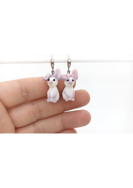 Tavşan Küpe Murano Cam El Yapımı fiyatları